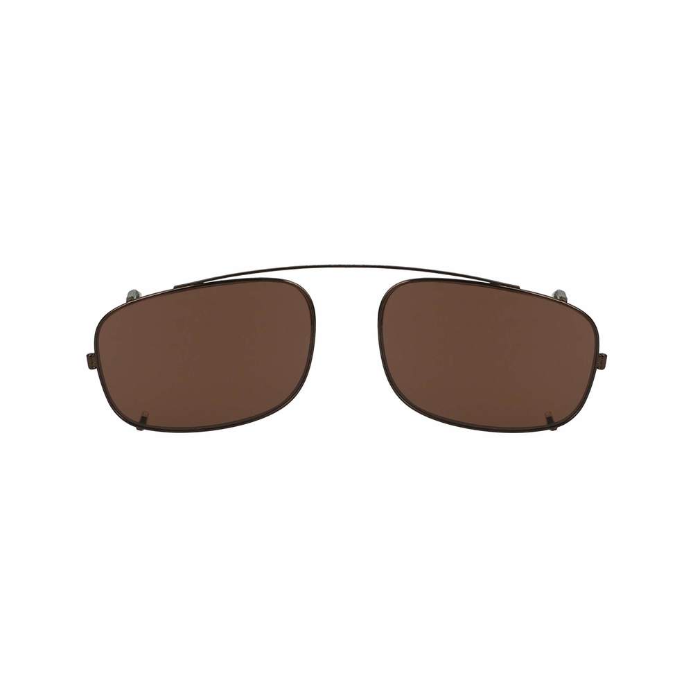 Flexon 600 CLIP ON Eyeglasses 210 Coffee 54mm